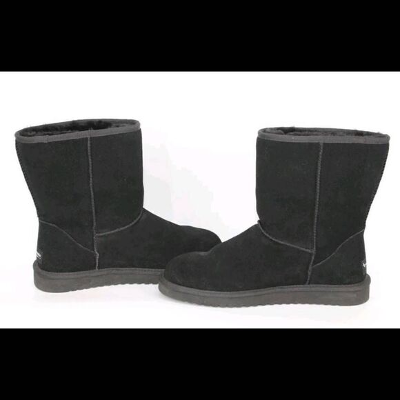 Koolaburra By Ugg Koola Short Womens Black Mid Calf Snow Boots Size 10 1017090 - Picture 1 of 8